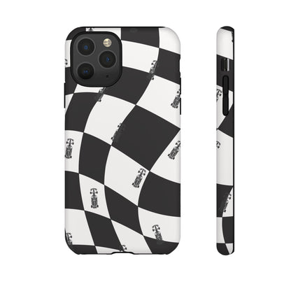 F1 Phone Case Black and White Checkered Design, Trendy F1 Gift, Formula 1 Gift, Cute F1 Phone Case, Unique Formula One Phone Case