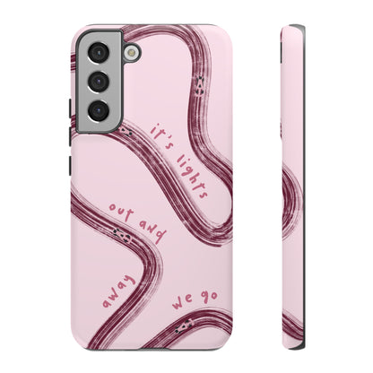 Pink Lights Out F1 Phone Case Design, Trendy F1 Gift, Formula 1 Gift, Cute F1 Phone Case, Unique Formula One Phone Case