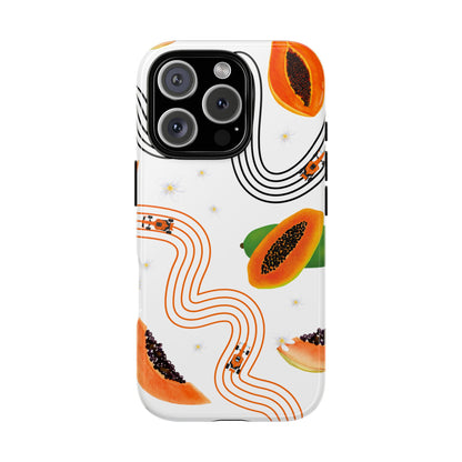 F1 McLaren and Papaya Phone Case , Trendy F1 Gift, Formula 1 Gift, Cute Fruit F1 Phone Case, Unique Phone Case