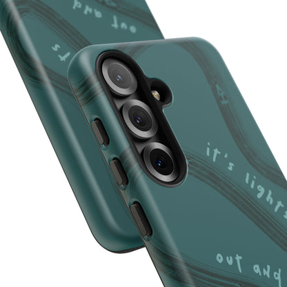 Teal Lights Out F1 Phone Case Design, Trendy F1 Gift, Formula 1 Gift, Cute F1 Phone Case, Unique Formula One Phone Case
