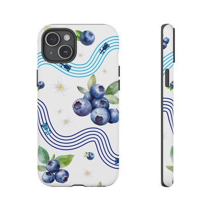 F1 Williams and Blueberries Phone Case, Trendy F1 Gift, Formula 1 Gift, Cute Fruit F1 Phone Case, Unique Phone Case