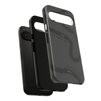 F1 Phone Case Monochrome Black Painted "its lights out and away we go", Trendy F1 Gift, Formula 1 Gift, Cute F1 Phone Case, Phone Case