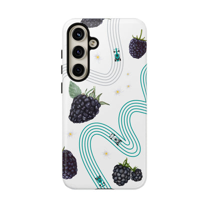F1 Mercedes and Blackberries Phone Case , Trendy F1 Gift, Formula 1 Gift, Cute Fruit F1 Phone Case, Unique Phone Case
