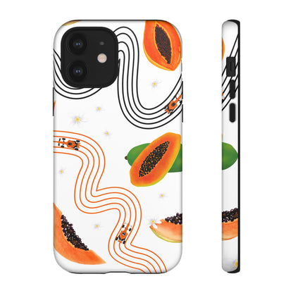 F1 McLaren and Papaya Phone Case , Trendy F1 Gift, Formula 1 Gift, Cute Fruit F1 Phone Case, Unique Phone Case