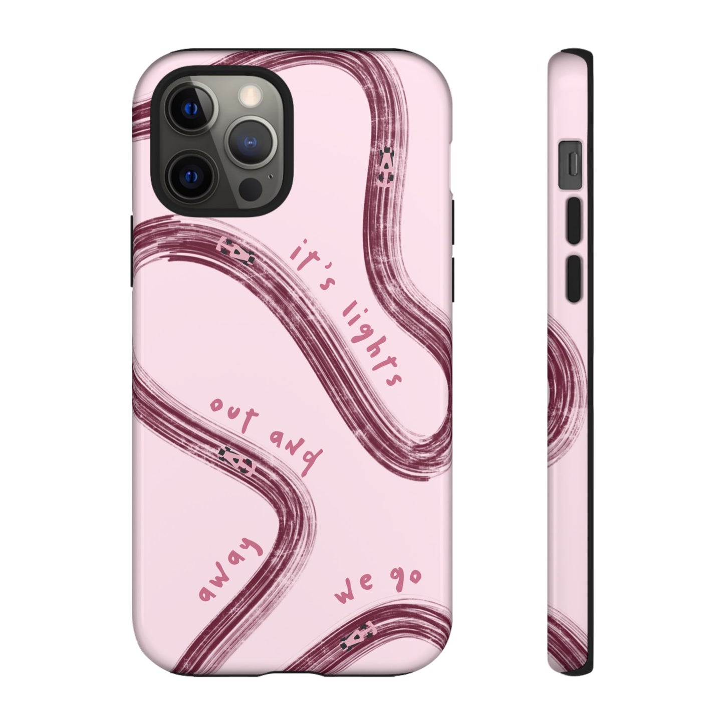 Pink Lights Out F1 Phone Case Design, Trendy F1 Gift, Formula 1 Gift, Cute F1 Phone Case, Unique Formula One Phone Case