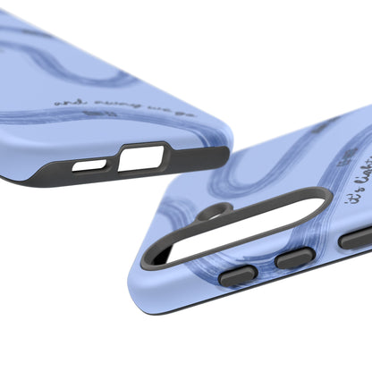 F1 Phone Case Monochrome Blue Painted "its lights out and away we go", Trendy F1 Gift, Formula 1 Gift, Cute F1 Phone Case, Phone Case