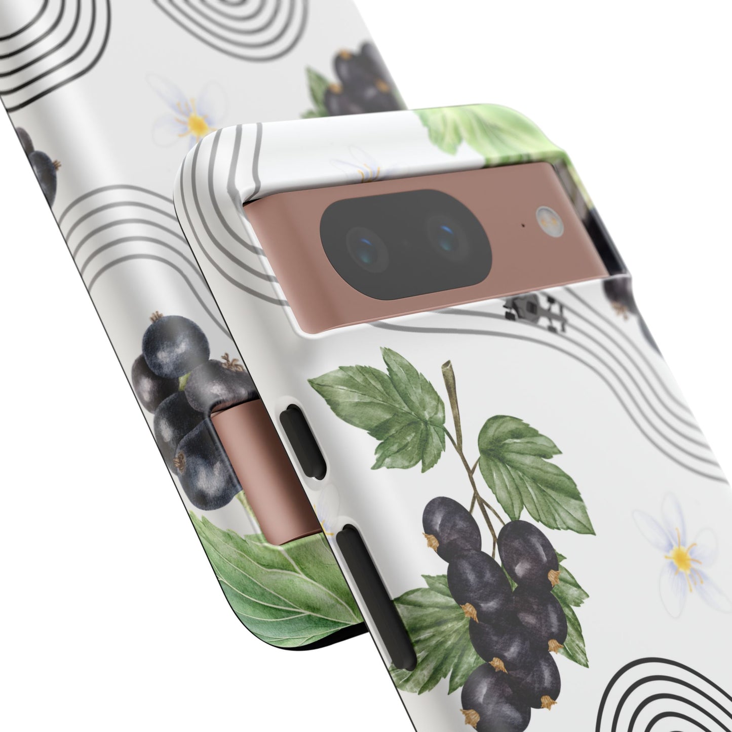 F1 Cadillac and Black Currants Phone Case, Trendy F1 Gift, Formula 1 Gift, Cute Fruit F1 Phone Case, Unique Phone Case
