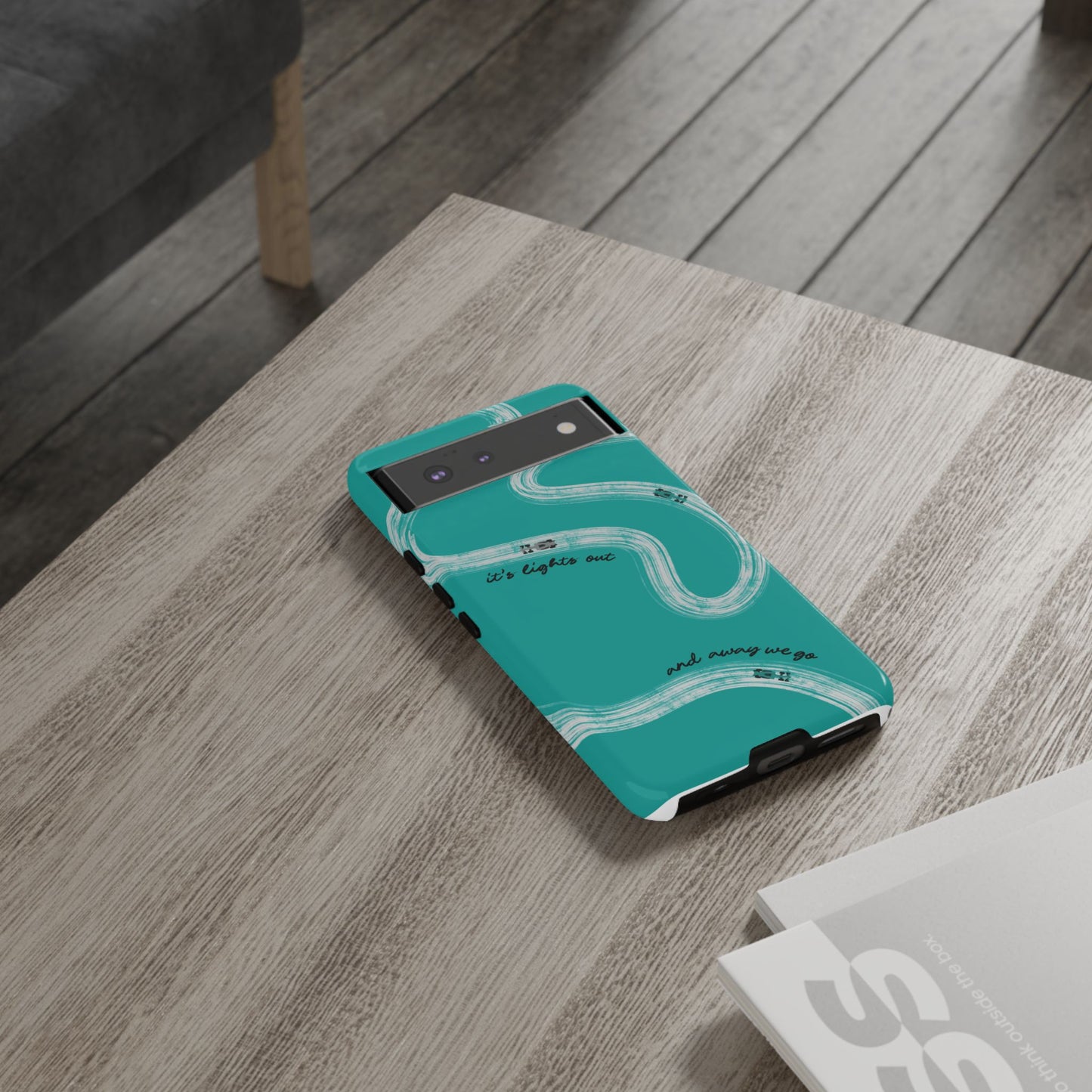 Mercedes F1 Phone Case Painted "its lights out and away we go", Trendy F1 Gift, Formula 1 Gift, Cute F1 Phone Case