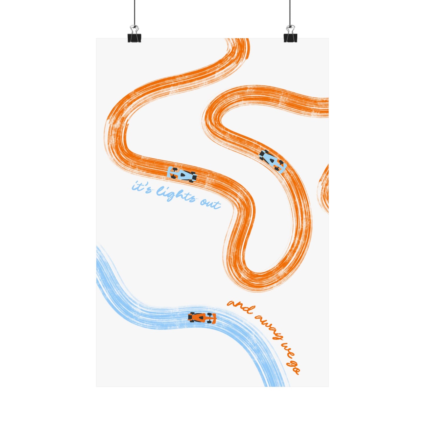 McLaren F1 Matte Vertical Poster | F1 Giclée Art Print (US SIZING)