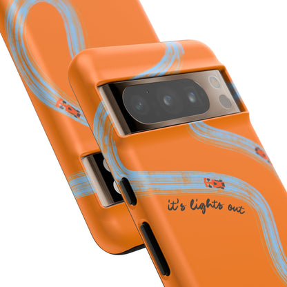 F1 Phone Case McLaren Painted "its lights out and away we go", Trendy F1 Gift, Formula 1 Gift, Cute F1 Phone Case, Phone Case