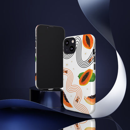 F1 McLaren and Papaya Phone Case , Trendy F1 Gift, Formula 1 Gift, Cute Fruit F1 Phone Case, Unique Phone Case