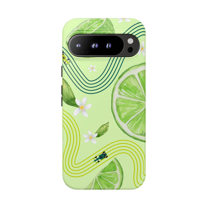 Green F1 Aston Martin and Lime Phone Case, Trendy F1 Gift, Formula 1 Gift, Cute Fruit F1 Phone Case, Unique Phone Case