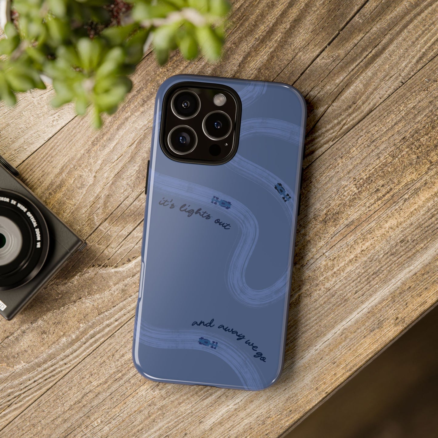 F1 Phone Case Monochrome Dark Blue Painted "its lights out and away we go", Trendy F1 Gift, Formula 1 Gift, Cute F1 Phone Case, Phone Case