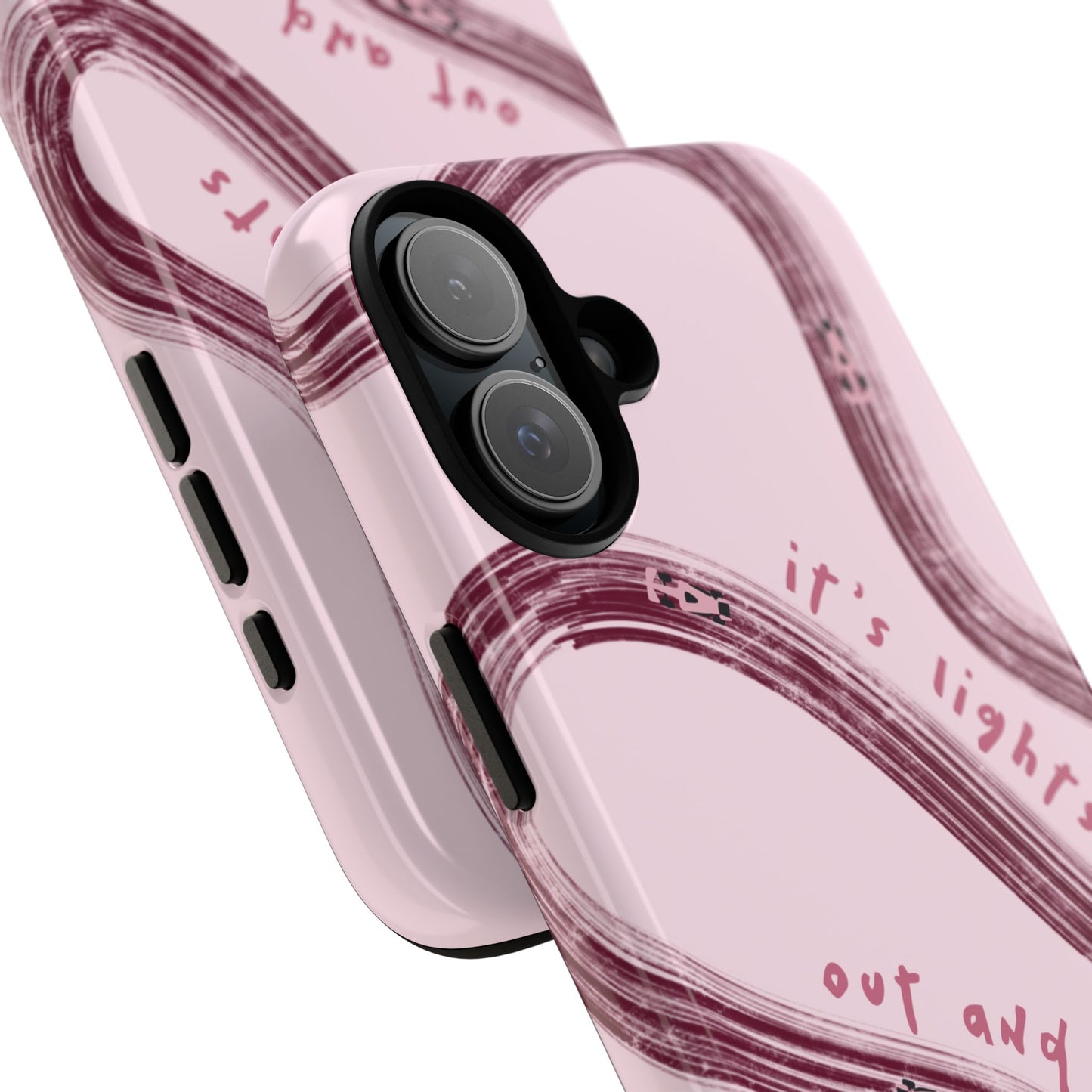 Pink Lights Out F1 Phone Case Design, Trendy F1 Gift, Formula 1 Gift, Cute F1 Phone Case, Unique Formula One Phone Case