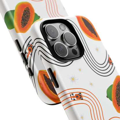 F1 McLaren and Papaya Phone Case , Trendy F1 Gift, Formula 1 Gift, Cute Fruit F1 Phone Case, Unique Phone Case