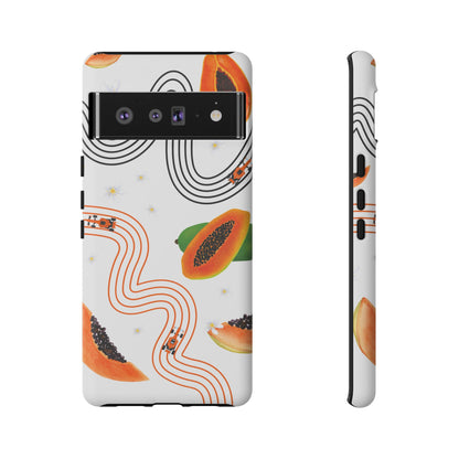 F1 McLaren and Papaya Phone Case , Trendy F1 Gift, Formula 1 Gift, Cute Fruit F1 Phone Case, Unique Phone Case
