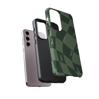 F1 Phone Case Green Checkerboard Design, Trendy F1 Gift, Formula 1 Gift, Cute F1 Phone Case, Unique Formula One Phone Case