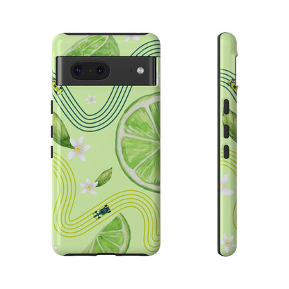 Green F1 Aston Martin and Lime Phone Case, Trendy F1 Gift, Formula 1 Gift, Cute Fruit F1 Phone Case, Unique Phone Case