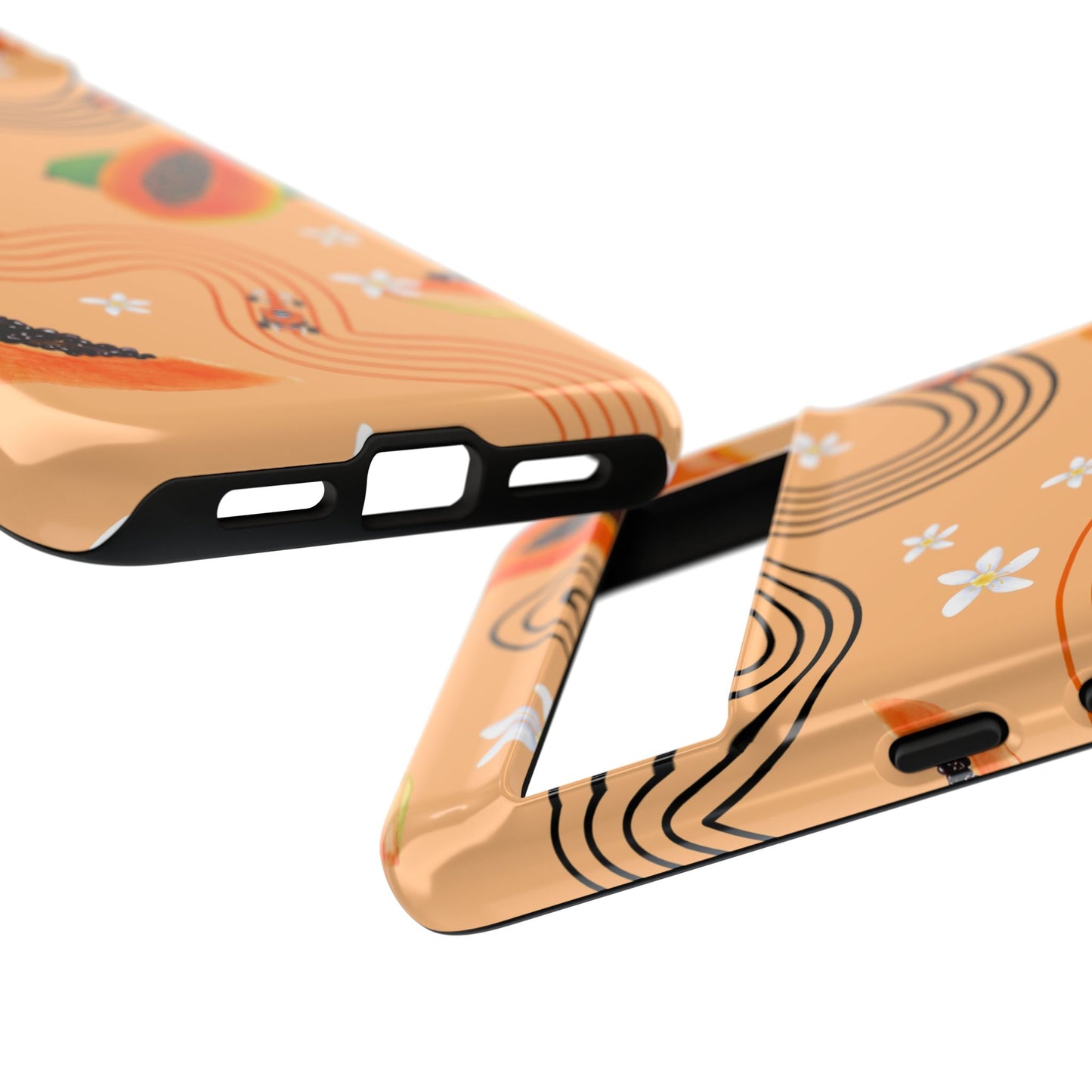 Orange F1 McLaren and Papaya Phone Case, Trendy F1 Gift, Formula 1 Gift, Cute Fruit F1 Phone Case, Unique Phone Case