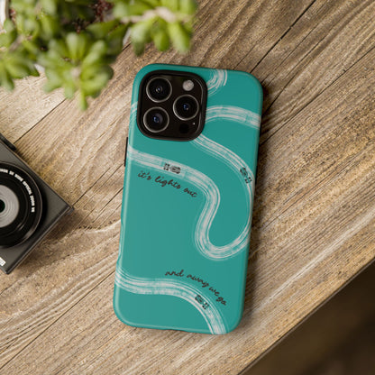 Mercedes F1 Phone Case Painted "its lights out and away we go", Trendy F1 Gift, Formula 1 Gift, Cute F1 Phone Case
