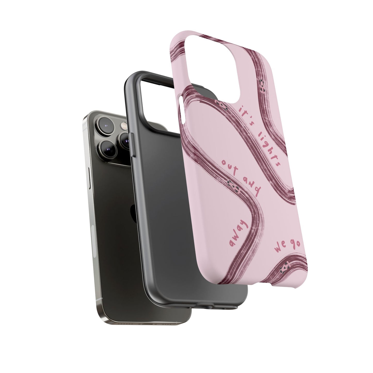 Pink Lights Out F1 Phone Case Design, Trendy F1 Gift, Formula 1 Gift, Cute F1 Phone Case, Unique Formula One Phone Case