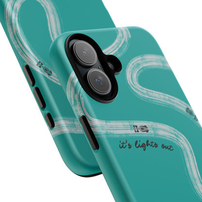 Mercedes F1 Phone Case Painted "its lights out and away we go", Trendy F1 Gift, Formula 1 Gift, Cute F1 Phone Case