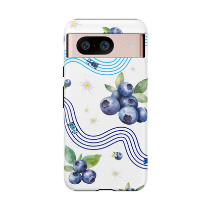 F1 Williams and Blueberries Phone Case, Trendy F1 Gift, Formula 1 Gift, Cute Fruit F1 Phone Case, Unique Phone Case
