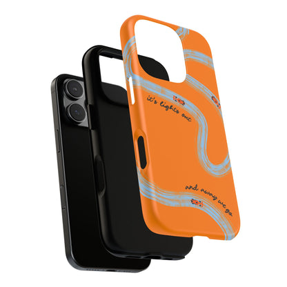 F1 Phone Case McLaren Painted "its lights out and away we go", Trendy F1 Gift, Formula 1 Gift, Cute F1 Phone Case, Phone Case