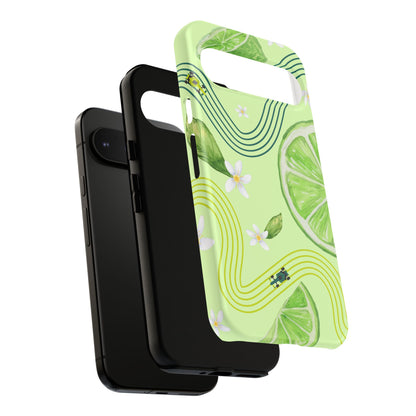 Green F1 Aston Martin and Lime Phone Case, Trendy F1 Gift, Formula 1 Gift, Cute Fruit F1 Phone Case, Unique Phone Case