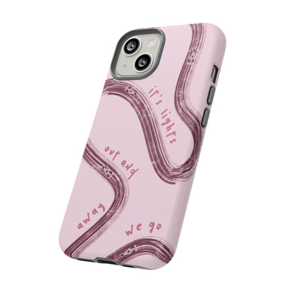 Pink Lights Out F1 Phone Case Design, Trendy F1 Gift, Formula 1 Gift, Cute F1 Phone Case, Unique Formula One Phone Case