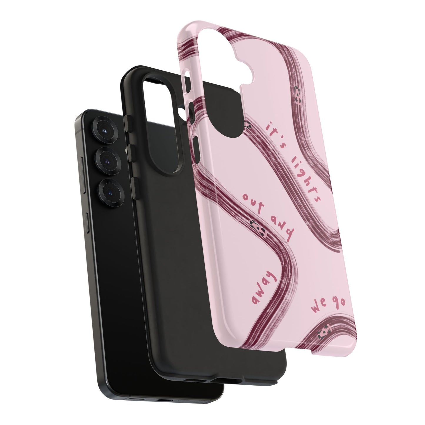 Pink Lights Out F1 Phone Case Design, Trendy F1 Gift, Formula 1 Gift, Cute F1 Phone Case, Unique Formula One Phone Case