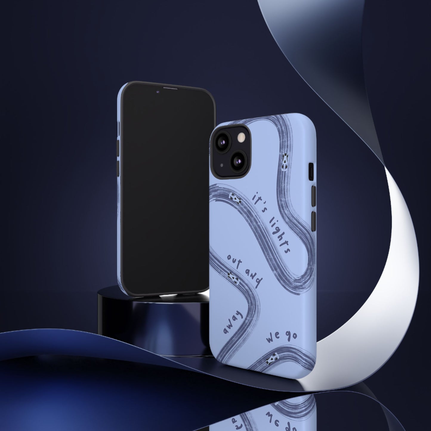 Blue Lights Out F1 Phone Case Design, Trendy F1 Gift, Formula 1 Gift, Cute F1 Phone Case, Unique Formula One Phone Case