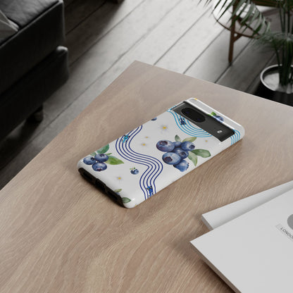 F1 Williams and Blueberries Phone Case, Trendy F1 Gift, Formula 1 Gift, Cute Fruit F1 Phone Case, Unique Phone Case