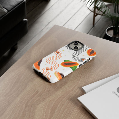 F1 McLaren and Papaya Phone Case , Trendy F1 Gift, Formula 1 Gift, Cute Fruit F1 Phone Case, Unique Phone Case