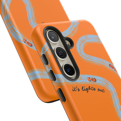 F1 Phone Case McLaren Painted "its lights out and away we go", Trendy F1 Gift, Formula 1 Gift, Cute F1 Phone Case, Phone Case