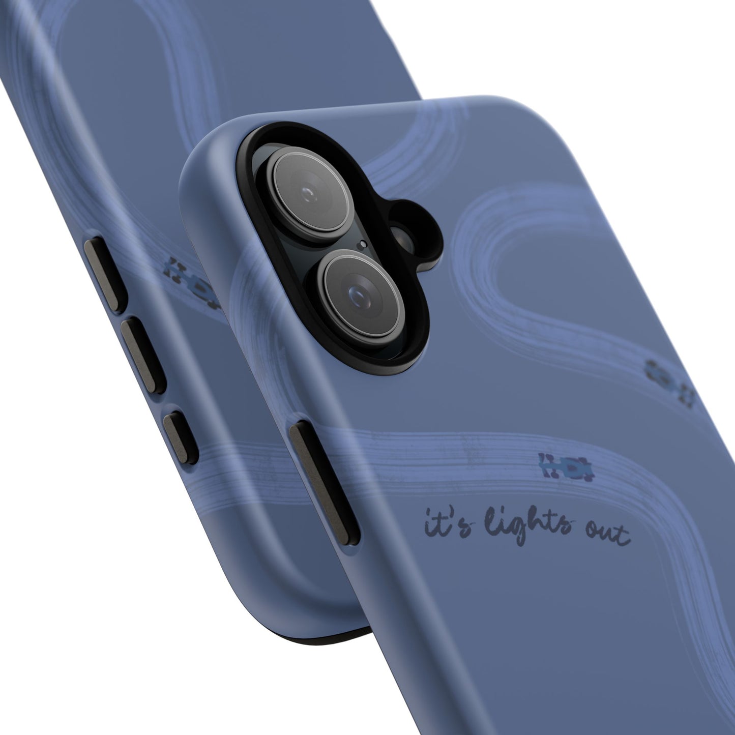 F1 Phone Case Monochrome Dark Blue Painted "its lights out and away we go", Trendy F1 Gift, Formula 1 Gift, Cute F1 Phone Case, Phone Case