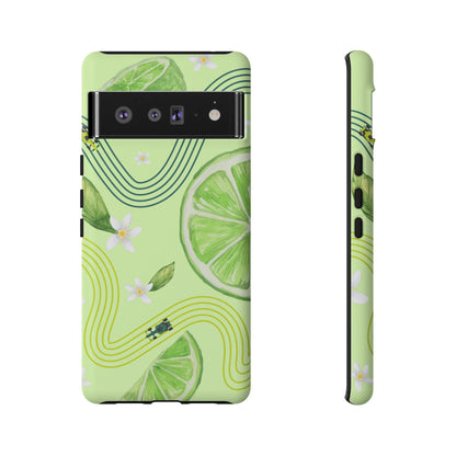 Green F1 Aston Martin and Lime Phone Case, Trendy F1 Gift, Formula 1 Gift, Cute Fruit F1 Phone Case, Unique Phone Case