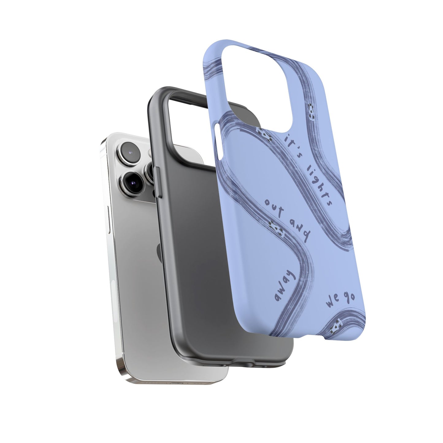 Blue Lights Out F1 Phone Case Design, Trendy F1 Gift, Formula 1 Gift, Cute F1 Phone Case, Unique Formula One Phone Case