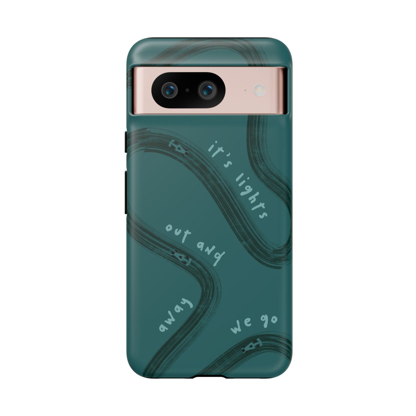 Teal Lights Out F1 Phone Case Design, Trendy F1 Gift, Formula 1 Gift, Cute F1 Phone Case, Unique Formula One Phone Case