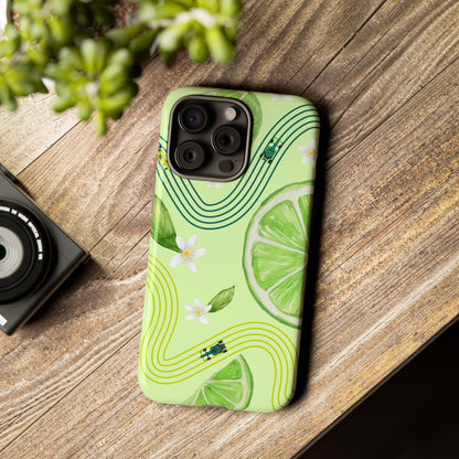 Green F1 Aston Martin and Lime Phone Case, Trendy F1 Gift, Formula 1 Gift, Cute Fruit F1 Phone Case, Unique Phone Case