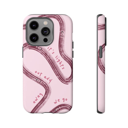 Pink Lights Out F1 Phone Case Design, Trendy F1 Gift, Formula 1 Gift, Cute F1 Phone Case, Unique Formula One Phone Case