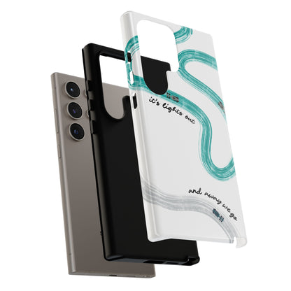 Mercedes F1 Phone Case Painted "its lights out and away we go", Trendy F1 Gift, Formula 1 Gift, Cute F1 Phone Case