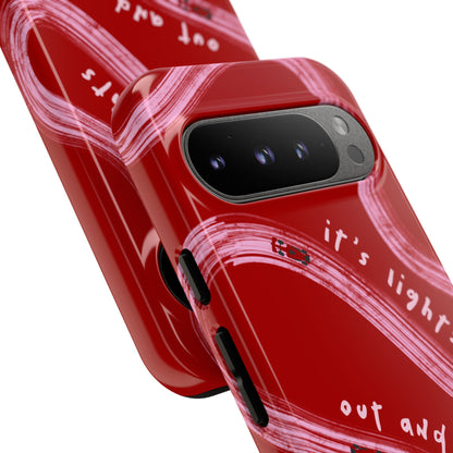 Red and Pink Lights Out F1 Phone Case Design, Trendy F1 Gift, Formula 1 Gift, Cute F1 Phone Case, Unique Formula One Phone Case