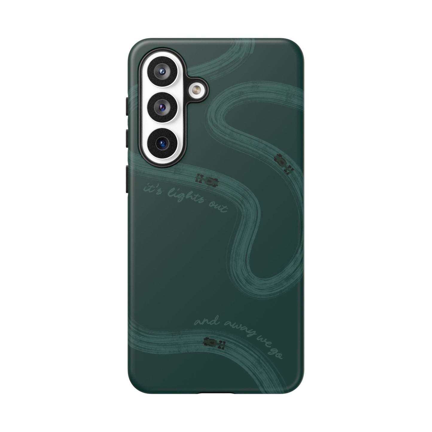 F1 Phone Case Monochrome Green Painted "its lights out and away we go", Trendy F1 Gift, Formula 1 Gift, Cute F1 Phone Case, Phone Case