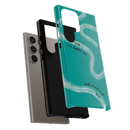 Mercedes F1 Phone Case Painted "its lights out and away we go", Trendy F1 Gift, Formula 1 Gift, Cute F1 Phone Case