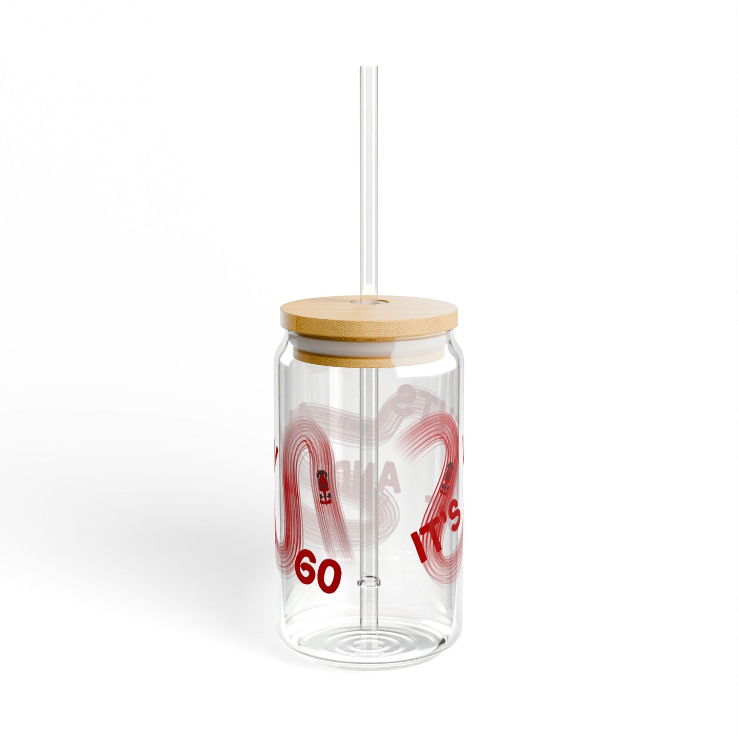 F1 Red It's Lights Out sipper glass | 16oz