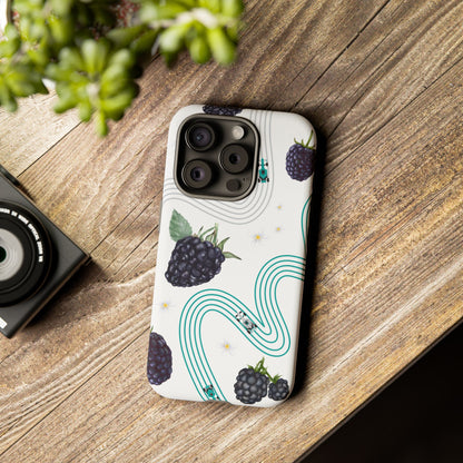 F1 Mercedes and Blackberries Phone Case , Trendy F1 Gift, Formula 1 Gift, Cute Fruit F1 Phone Case, Unique Phone Case