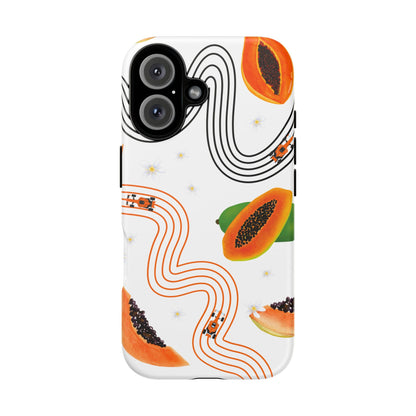 F1 McLaren and Papaya Phone Case , Trendy F1 Gift, Formula 1 Gift, Cute Fruit F1 Phone Case, Unique Phone Case