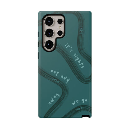 Teal Lights Out F1 Phone Case Design, Trendy F1 Gift, Formula 1 Gift, Cute F1 Phone Case, Unique Formula One Phone Case