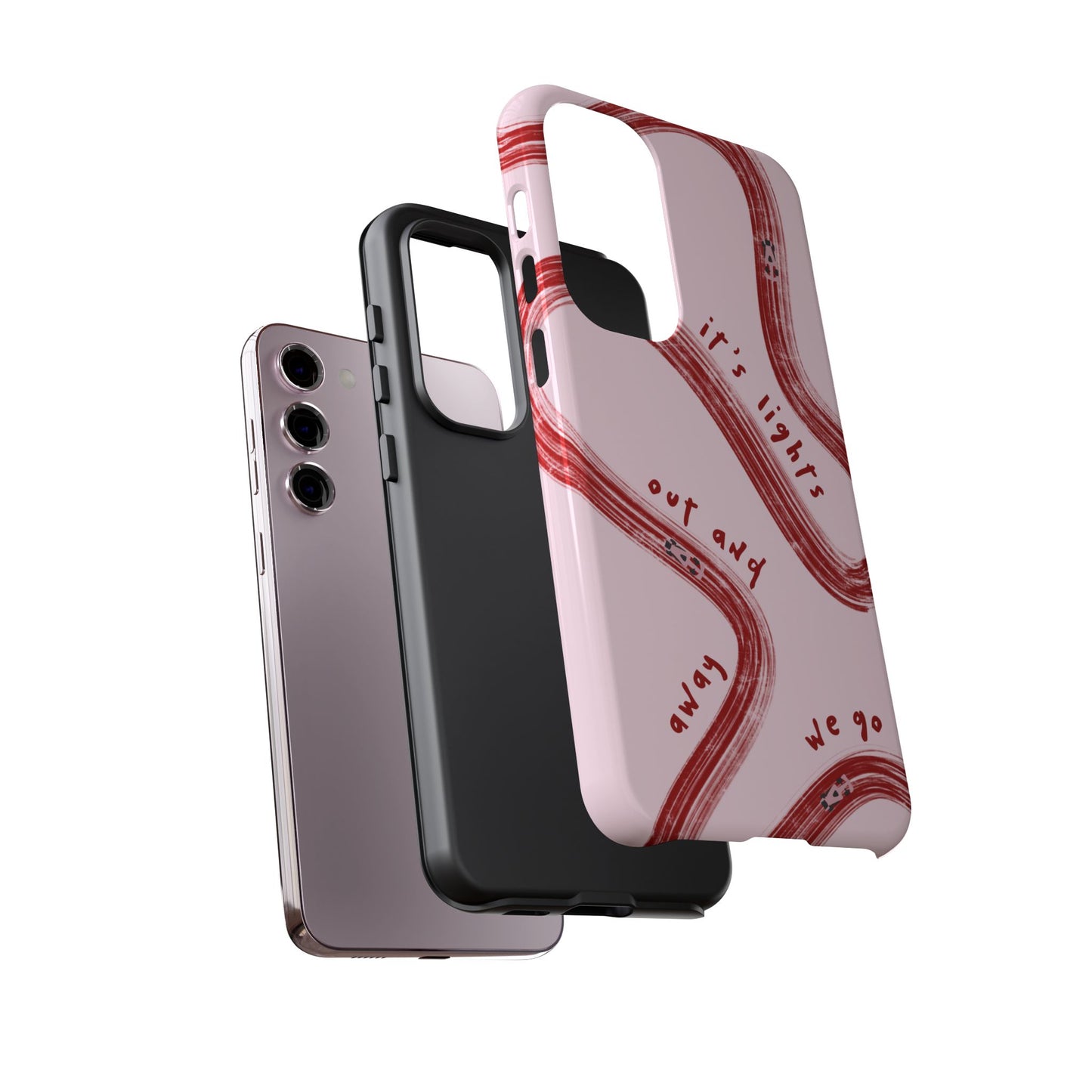 Pink and Red Lights Out F1 Phone Case Design, Trendy F1 Gift, Formula 1 Gift, Cute F1 Phone Case, Unique Formula One Phone Case